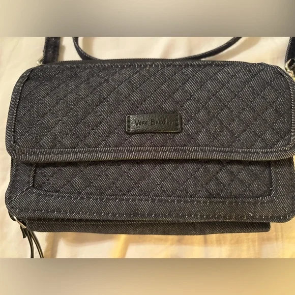 Vera Bradley 3-way dark denim wallet - NWOT - Picture 3 of 8